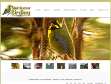 Tablet Screenshot of multicolorbirdingcolombia.com